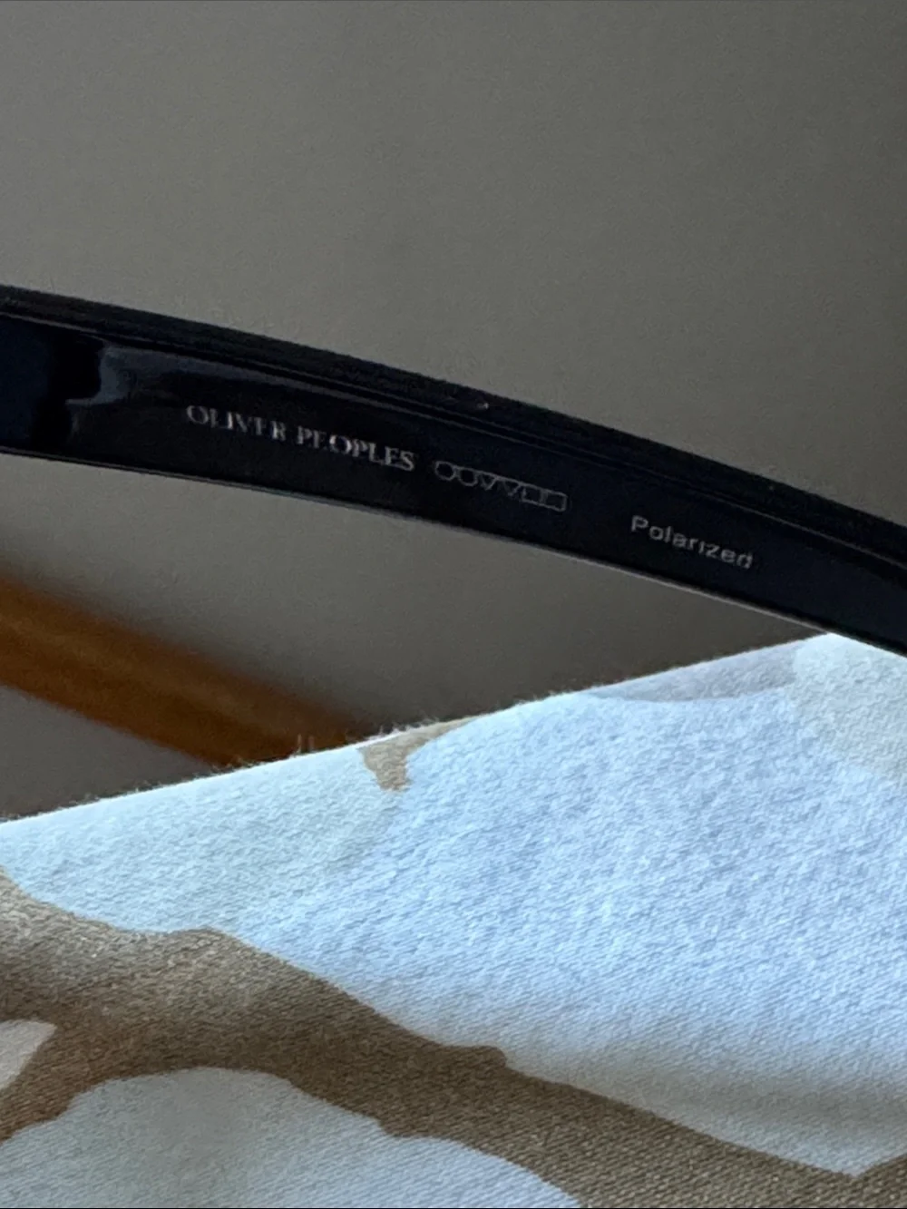 Oliver Peoples Black Sunglasses in Leather Case